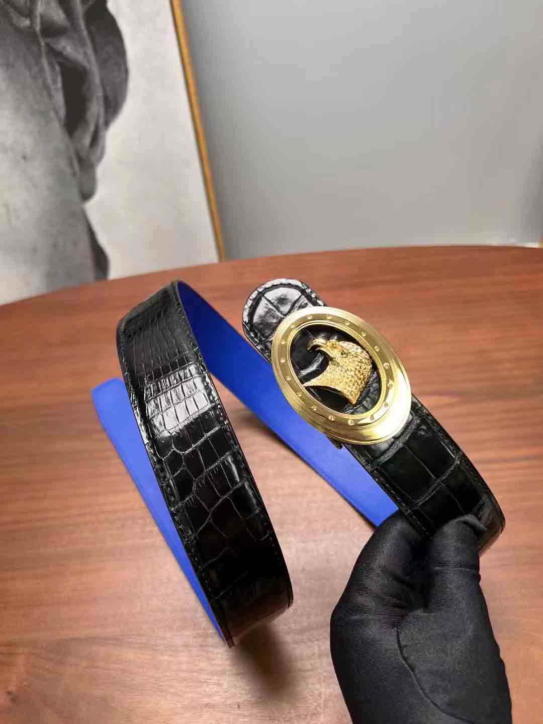 鳄鱼肚皮腰带订做