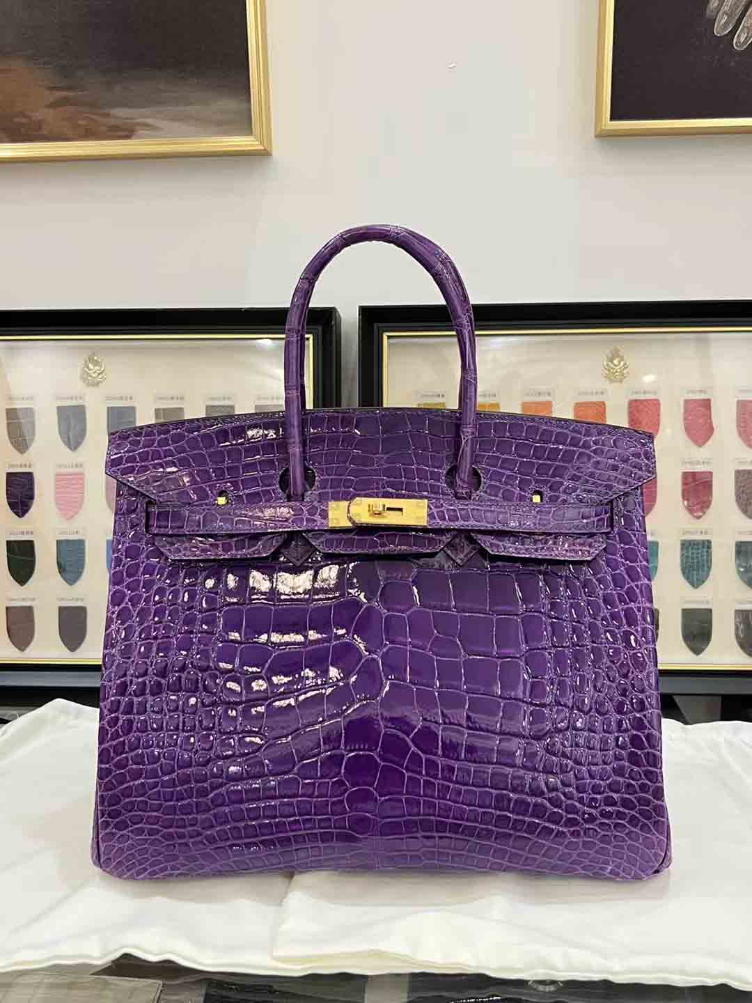 3色高光兴隆美洲鳄 birkin35